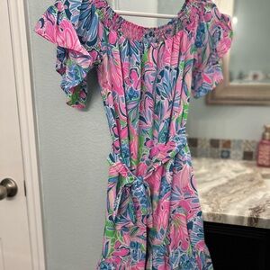 Lilly Pulitzer Pink and Blue Floral Dress